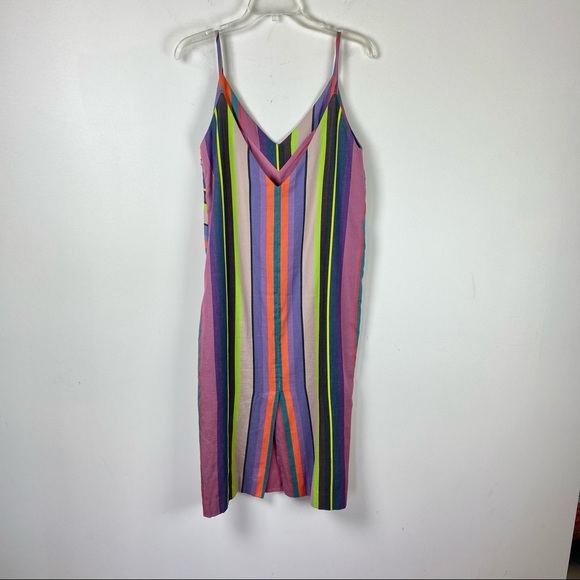 Mara Hoffman Georgia Rainbow Striped Dress Sz S - Picture 3 of 10